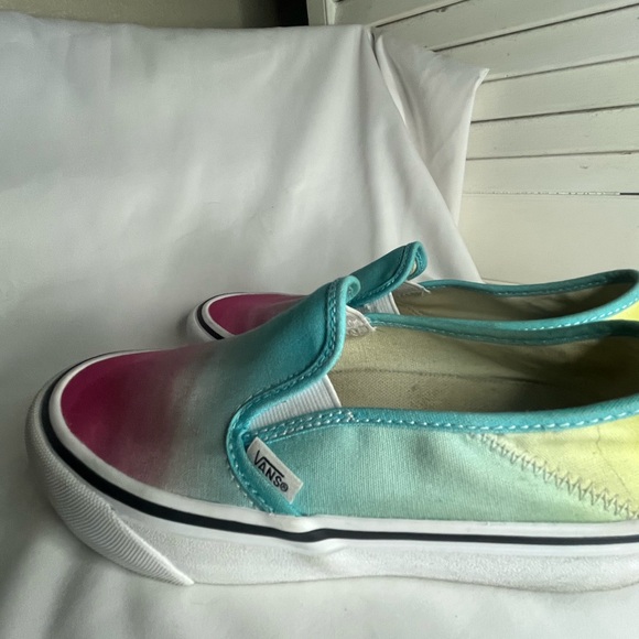 VANS Blue and Pink Ombre Slip-On Sneakers size 5 men and 6.5 woman - Picture 8 of 12